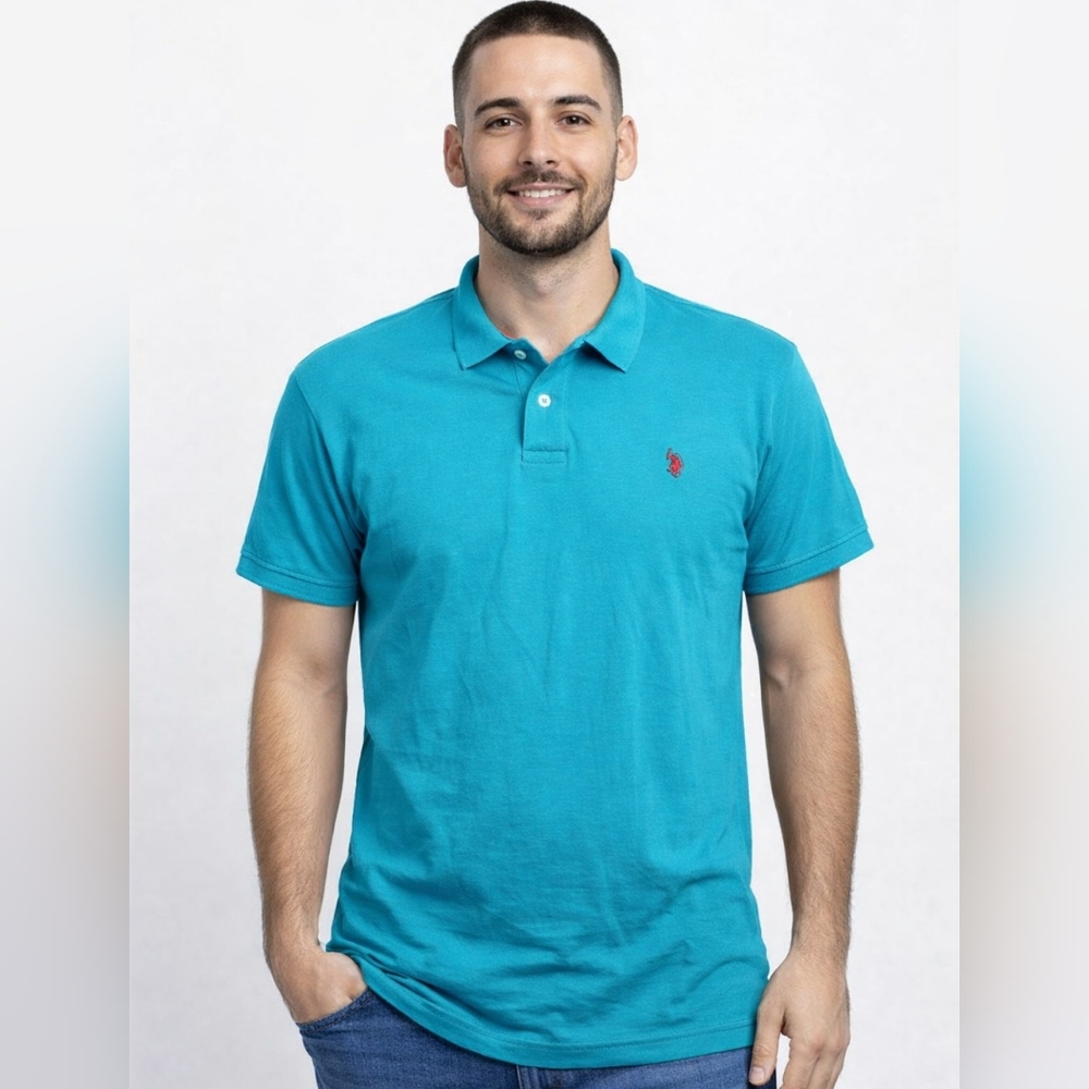 U.S. Polo Assn Teal Polo Shirt – Men’s Medium